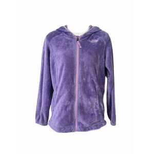 The North Face Girls Fuzzy Fleece Zip Up Jacket Purple Size 14/16